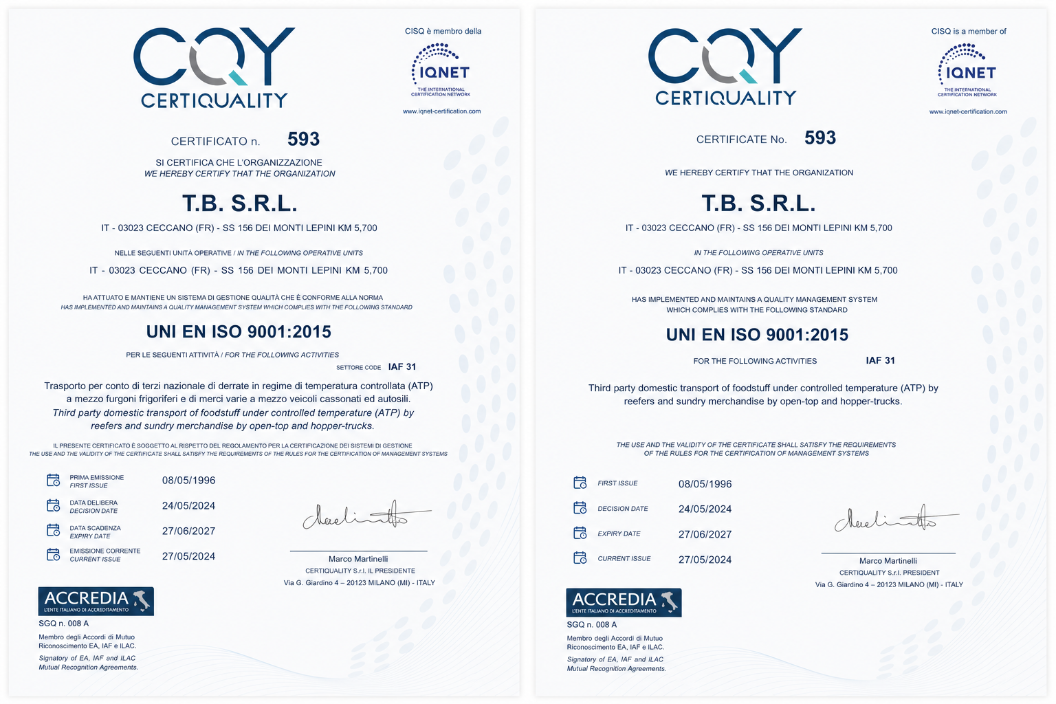 Certificazione 2